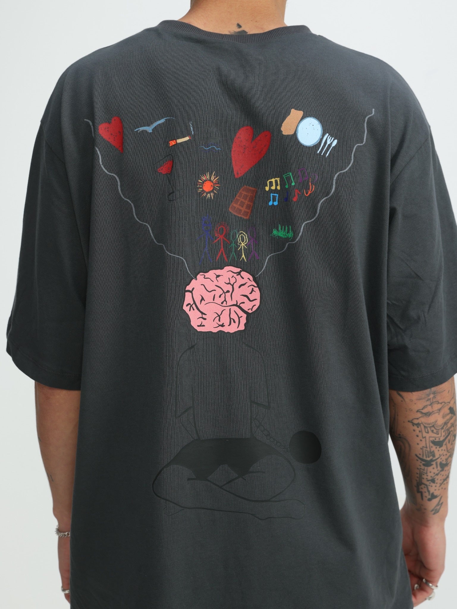 MENTAL FREEDOM- GREY T SHIRT