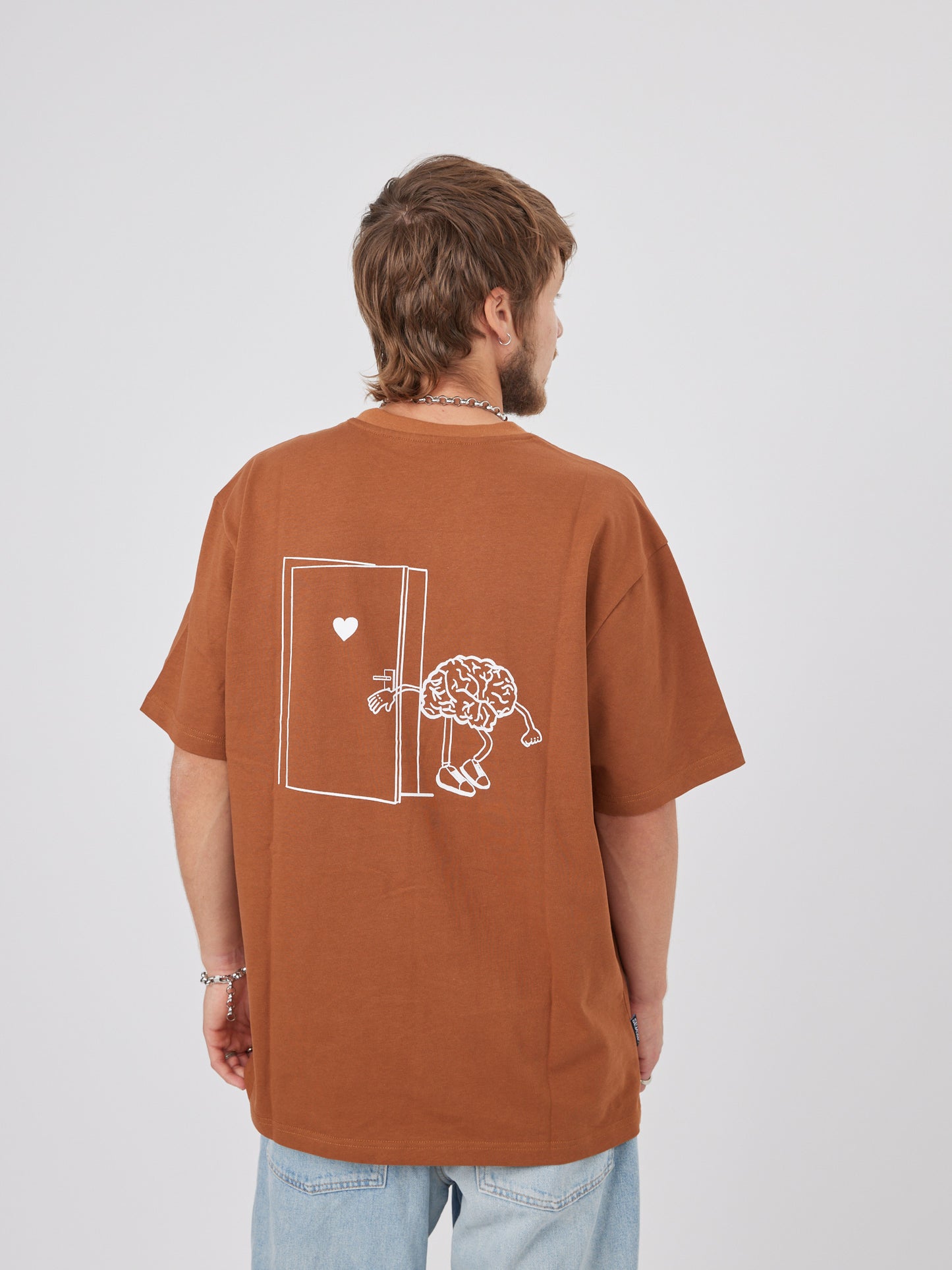 Brain-brown t shirt