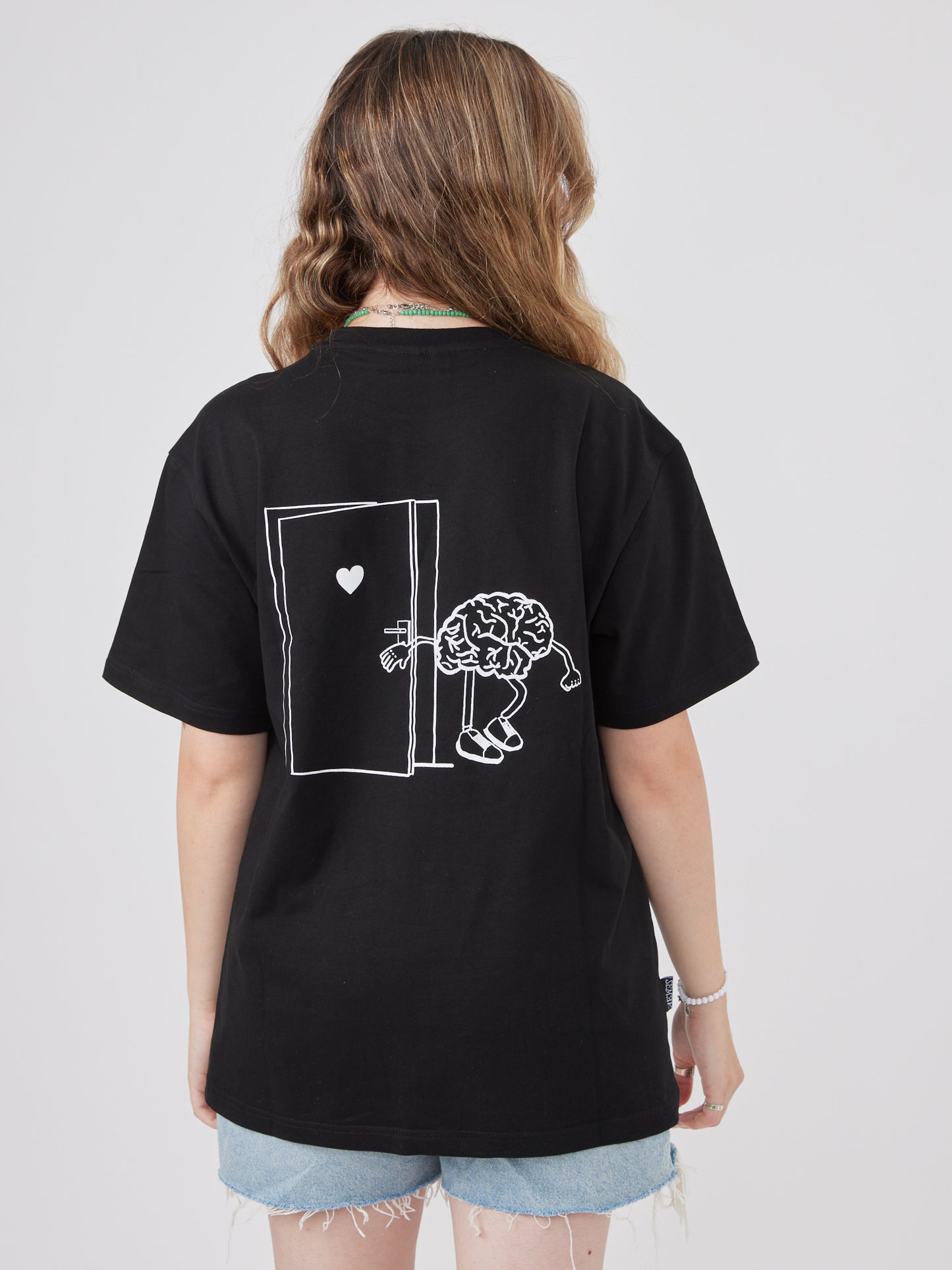 Brain-black t shirt