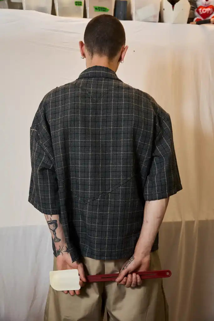 HEART SHIRT-CHECKERED
