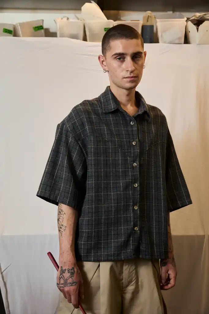 HEART SHIRT-CHECKERED